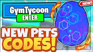 ALL NEW SECRET *PETS* UPDATE CODES In Roblox Gym Tycoon!