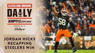 Jordan Hicks Recaps TNF Win | Cleveland Browns Daily