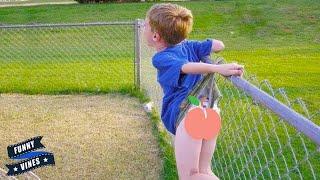 Funniest FAILS! Situations of Babies Outdoor | Try Not To Laugh | Funny Vines