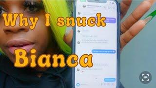 Why I snuck Bianca (sorry I know I look a mess just had to get it out )