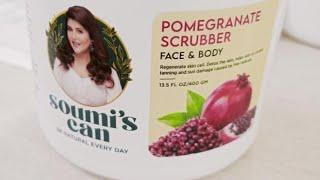 SOUMI'S CAN NEW LAUNCH POMEGRANATE FACE & BODY SCRUB #shorts #youtubeshorts #SOUMISCAN #SCRUB