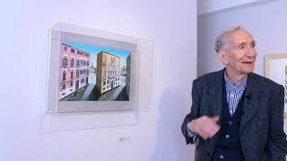 Exhibition video with artist Patrick Hughes at Zuleika Gallery, April 2021