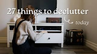 27 things to declutter today | minimalism & simplicity