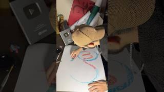 Allah name Arabic Calligraphy tutorial with pastel color by Zain ️