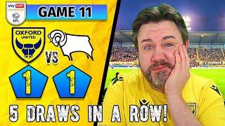 Poor 2nd Half From #OUFC -Derby Earn The Draw- STILL UNBEATEN AT HOME Oxford United 1-1 Derby County