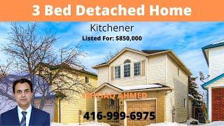 3 Bedroom Detached Home For Sale In Kitchener Waterloo