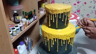 BOILED ICING DRIP CAKE | EASY CAKE DESIGN | BOILED ICING | CHOCHON CAKES