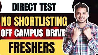 Direct Test Hiring | Amazon | OFF Campus Drive | 2025, 2024 Batch Hiring | Fresher Jobs