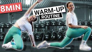 8 Minuten Mobility Warm-Up Routine für den Unterkörper / Übungen zum Aufwärmen fürs Beintraining