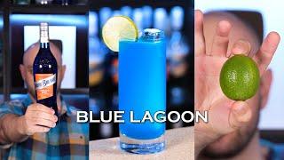 The most popular blue cocktail in the world  Blue Lagoon #shorts