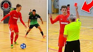 I Played in a PRO FUTSAL MATCH & We Got a RED CARD! (Football Skills & Goals)