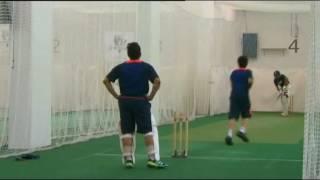 Sachin Tendulkar Net Practice with Son Arjun Tendulkar