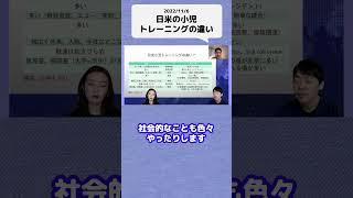 日米の小児トレーニングの違い #shorts