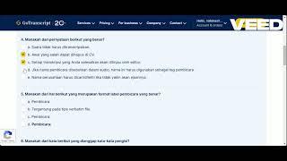 Go Transcript test answers Cara Daftar & Kerja di GoTranscript!