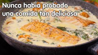 ¡Es la receta de salmon más deliciosa que he probado! Comida rápida y abundante