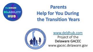 Parents - Help for You During the Transition Years