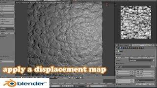 blender tutorial how to apply displacement maps