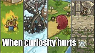 When curiosity is HARMFUL #kingdomrush #towerdefense #applearcade