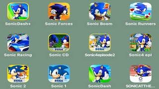 Sonic Dash +,Sonic Forces,Sonic Boom,Sonic Runners,Sonic Racing,Sonic Hedgehog CD,Sonic Jump Fever