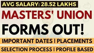 Masters' Union forms are out | Average salary: 28.52 lakhs, profile based admission | Apply or not?