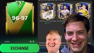 96-97 exchange, my luckiest day in fc mobile  #fcmobile