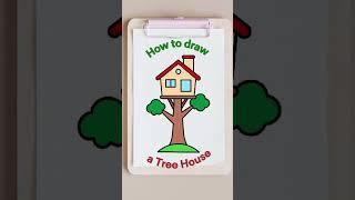 How to Draw a Tree House - Easy Step-by-Step Tutorial