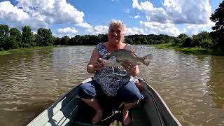 Robbyn's Big Crappie. New PB.