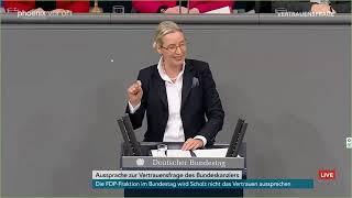 Vertrauensfrage 6 -  Alice Weidel - Analyse ihrer Rede