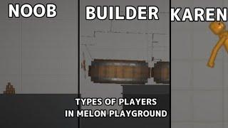 Types of Players in Melon Playground | fuss4uss