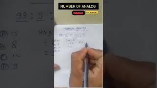 NUMBER OF ANALOG SOLUTIONS #rrb #animation #viralvideo #maths #mathematics
