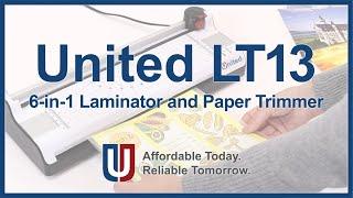 United LT13 - The 6-in-1 Laminator and Paper Trimmer