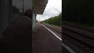 "Интересненько" 3 локомотива 2М62 проследуют О.П. 309 км #бмо #ржд #мжд #поезда