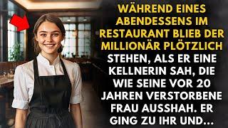 Der Millionär staunte, als er bemerkte, dass die Kellnerin seiner verstorbenen Frau glich...