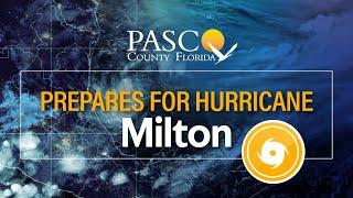 Update from Pasco County's EOC Ahead of Hurricane Milton