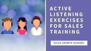 Active Listening Exercise for Sales Training | Charles Bernard