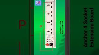 Anchor 4 Socket Extension Board With Auto Detect Wire Connection