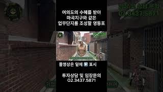 여의도의 수혜를 받아 마곡지구와 같은 업무단지를 조성할 영등포