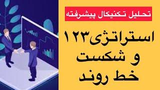آموزش تحلیل تکنیکال پیشرفته / استراتژی ۱۲۳ و شکست خط روند