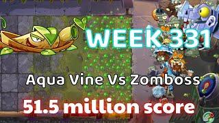 Have Strategies For Using Low Level Plants In Aqua Vine Vs Zomboss Week 331 | PvZ2 Arena