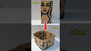 Easy DIY Basket from Shopping Bags #diy #recycling #storagebasket #starbuck