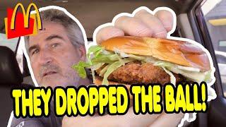 SAT ON MY BUN! McDonald's Deluxe McCrispy Review  | oldnerdreviews 