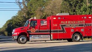 *BRAND NEW* Palm Beach County Fire Rescue Engine 14 and Brand New Rescue 14 Responding!!