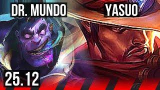 DR. MUNDO vs YASUO (TOP) | 12/3/10, Dominating | EUW Challenger | 25.12