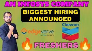 BIGGEST HIRING ANNOUNCED | edgeverve An Infosys Company | Freshers Don't Miss Apply Now