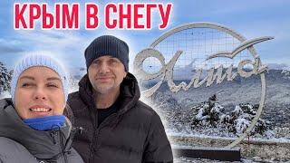 КРЫМ ЗАВАЛИЛО СНЕГОМ/ МЕСТНЫЕ ЧЕБУРЕКИ в ЛЕСУ