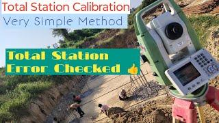 How to calibrate Total Station? | How to check Error of Total Station