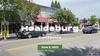 Walking tour in Healdsburg, California