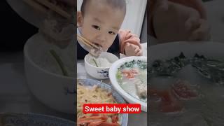 Cute Baby eating  #cute #entertainment #baby #funny #best