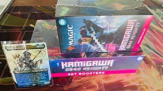 Kamigawa neon dynasty set booster box and prerelease kit #mtg #kamigawa #magicthegathering