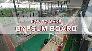 Gypsum board machine manufacturing process of gypsum board.gypsum board production line#gypsumboard